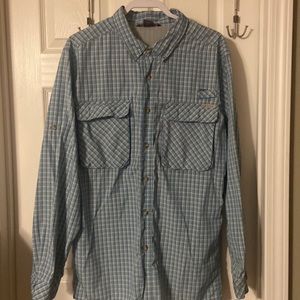 Mens Exofficio XL plaid fishing shirt